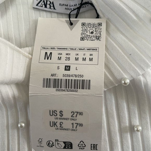 Bundle 2 Listings for $20😀Zara Shirt with Pearls - Picture 5 of 10